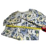 J.Jill Vintage Blue White Yellow Floral Cardigan Size XS Spring Office Casual Photo 3