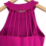 Adelyn Rae Dress Strappy Back Fit and Flare Magenta Cage Skater Back Size Small Photo 10