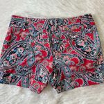 New York & Company Women Paisley Print Shorts Size 0 Pink Photo 6