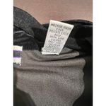 Amanda Smith Black Velvet Mandarin Collar Button Front Long Sleeve Blouse Top L Photo 3