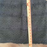 Anthropologie HD In Paris Fringe Eyelet Lace Tiered Mini Skirt 00 Photo 5