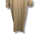 Ann Taylor Vintage Tan Button Down Trench Coat Jacket Dress Photo 13