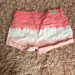 DKNY Pink And White Jean Shorts Photo 1