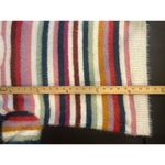 MINKPINK Striped Eyelash Fuzzy Sweater Women Size Small Multicolor Boho Photo 5