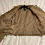 Style & Co  Petite Women Jacket excellent condition genuine leather tan color Photo 7