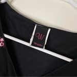 Wrapper  Y2K Black Floral Mesh Juniors Top XL Goth Fairycore Festival small Photo 1