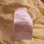 Sophie Rue  Top Womens Small Yellow Long Sleeve Cropped Ruched Square Neck Blouse Photo 4