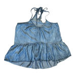 Love Stitch Women's Light Cold Shoulder Denim Top Photo 0