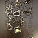 Elie Tahari  Dark Denim Embellished Jewel Bottom Skinny Jeans Photo 4