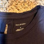 Halogen  Navy Blue Tank Top Sleeveless Keyhole Back Casual‎ Size S Photo 1