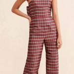 Hutch Anthropologie  Plaid Bow Jumpsuit Photo 0