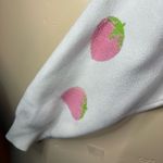 Forever 21 Vintage Strawberry Print Cream Cardigan Oversized Fit Size XL Photo 4