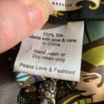 Rare Meghan LA Silk Art Deco Flapper Lady Print Stunning Bold Tunic Dress Size 6 Green Photo 10