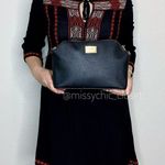 Calvin Klein Black Saffiano Top Zip Chain Crossbody Bag Photo 2