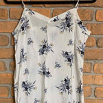 Gap  Cami Top Womens Size‎ XS White Floral Print Sleeveless Casual Blouse Summer Photo 0