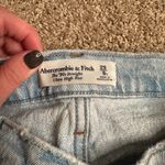 Abercrombie & Fitch  The ‘90s Straight Ultra High Rise Criss Cross Jeans Photo 3