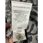 Foxcroft  NYC Women wrinkle free silver sheen long sleeve top size 22W shaped NWO Photo 3