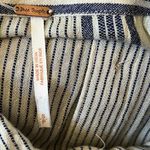 Free People  Baby Blues Stripe Button Down Shirt Top Size Small Photo 6
