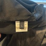 None Satin Drawstring Long Black Maxi Dress Size Large Photo 13