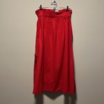 Everlane  The Easy Button-Front Red A-Line Skirt, Size M Photo 10
