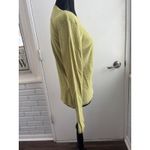 SOL Embroidered Baby Alpaca Silk Sweater large layered luxury cabincore workwar Green Photo 2