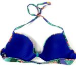 Aerie  Purple Floral Push-up Wired Summer Beach Bikini Set Top 36C Bottom L Photo 4