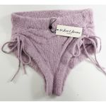 For Love & Lemons • NWT Lilac Lavender Fuzzy Cozy Mini Shorts Photo 2