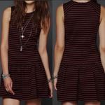 Free People ‎ Stretch Striped Drop Waist Mini Dress Sleeveless Pockets Photo 1