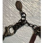 BARSE Vtg 925  Genuine Teardrop Turquoise Pendent Brown Leather Boho Necklace Photo 10