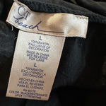 C&T beach women's size L black and white striped cover up with tassels Size L Photo 3