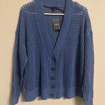 Torrid  Cardigan Sweater Size 0/ Large Open Knit Button Front New Oversized Photo 0