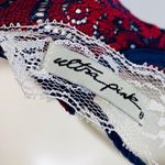 Ultra Pink Red & Blue Lace Dress With Bell Sleeves Sz S Photo 5