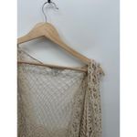 Cato Womens Crotchet Cardigan Womens 26/28 Cream Boho Sleeveless Festival Photo 3