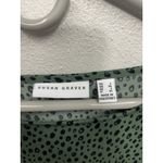 Susan Graver  Women’s Top Size Large Green Liquid Knit Spotted Office Career Work Photo 3