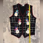 B.P. design Festive Snowman Knit Vest Black Size L Photo 5