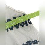 Madewell  Ladies White Navy Print Embroidered Tank Top Size Small Photo 3