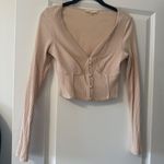 Mabel Mable long sleeve rib corset shirt Photo 0