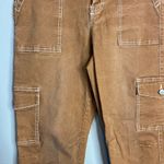 Dickies High Waisted Cargo Jeans Pants Womens Size 5/27 Brown Twill Photo 6