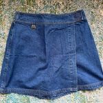 Vintage Y2K Tapemeasure denim jean skort, size 12 Blue Photo 0