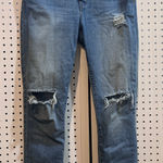 Madewell 9" High Rise Skinny Jeans Distressed Ripped Raw Hem Denim Size 29 Photo 0