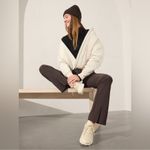 Athleta  Sateen Bomber Jacket in bone cream NEW Photo 1