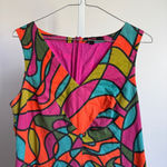 Anthropologie Fish Fry sz L multicolor stained glass cotton mini dress Pink Size L Photo 1