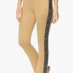 Retreat Rhonda Shear Knit Lounge Pants Suntan Abstract Animal L Tan Size L Photo 0