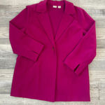 Chico's Magenta Heavyweight One Button Coat Women's Photo 0