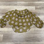 Free People Floral Draped Surplice Sage Blouse Top Shirt XS Boho Faix wrap Photo 6