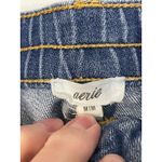 Aerie  Women's Blue Distressed Denim Cutoff Shorts Rolled Hem Size M Photo 3