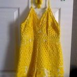 Tea & Cup  Romper Yellow Tassels Women’s Size M. A​ Photo 0