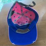 True Religion Vintage Pink and Blue Distressed Style Horseshoe Hat Cap Photo 4