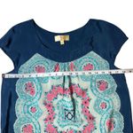 Anthropologie Moulinette Souers Silk Boho Cap Sleeve Blouse Size XS Photo 2