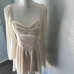 SheIn  Cream Long Sleeve Dress Photo 5